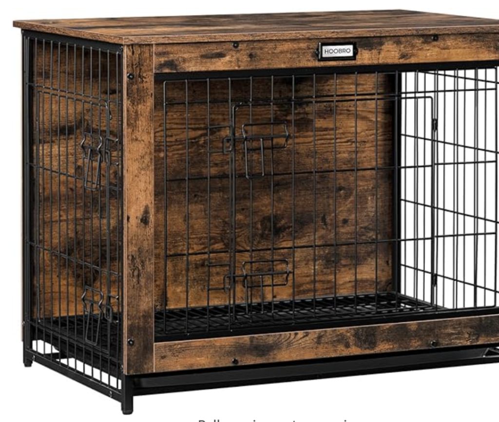 wooden dog crate